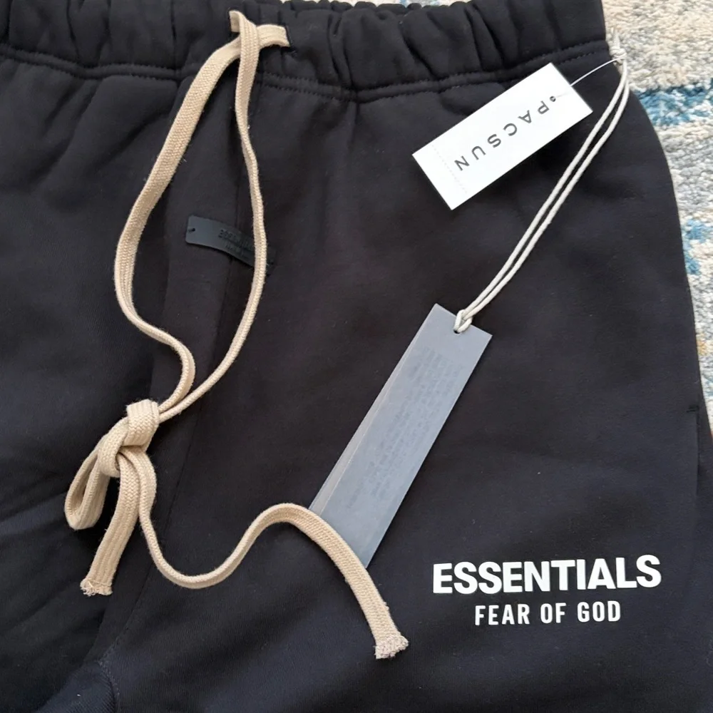 Essentials Fear of god Sweatpants black Drawstring size M